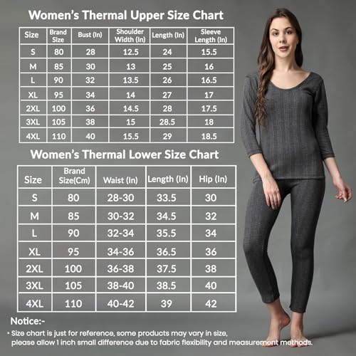 Image of FF Winter Wear Thermal Upper Vest and Bottom Lower Warmer Combo for Women Long Johns Underwear Set