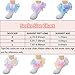 Hopply Toddler Girls Double Lace Socks Turn Cuff Shimmering Big Ruffle Rainbow Style Dress Lace Socks for Infant Kids