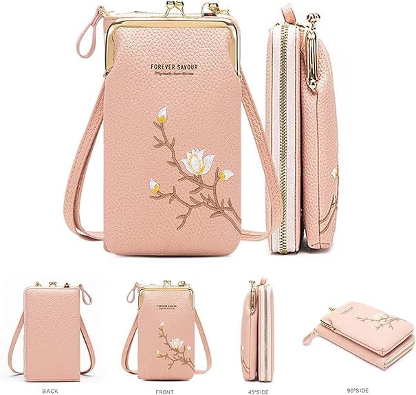 Indefinitet Women Sling Crossbody Wallet with Mobile Cell Phone Holder, Crossbody Phone Purse, Coin Purse3