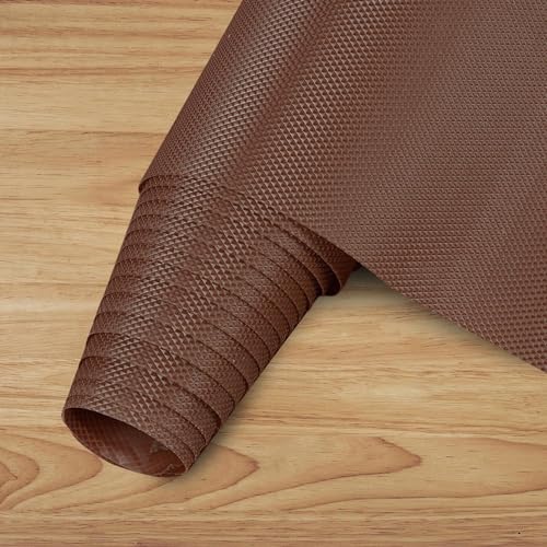 Image of Rylan (45 cm x 5 m) Multipurpose Anti-Slip Mat, Sheet for Fridge, Kitchens, Cupboard, Drawers, Shelf Liner | Super Strong EVA, Water Resistant (Diamond Texture, Brown)