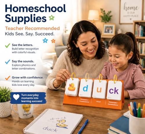 Alened Phonics Flash Cards for Kids 3-8, Sight Words Flash Cards for Kindergarten 1st 2nd 3rd Grade, CVC CVCC CCVC Word Builder, Homeschool & Classroom Phonics Learning Supplies - Image 6