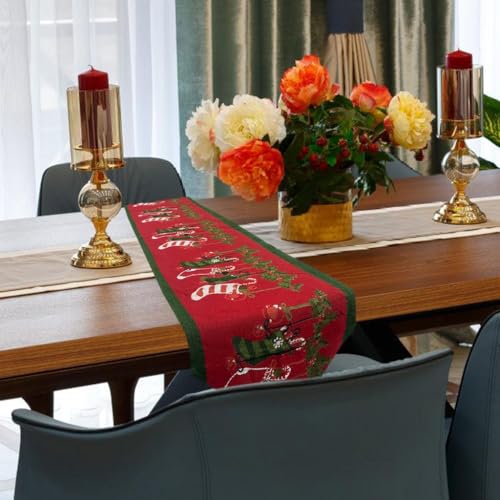Chemin de table de Noël lavable pour protéger et décorer votre maison - 5