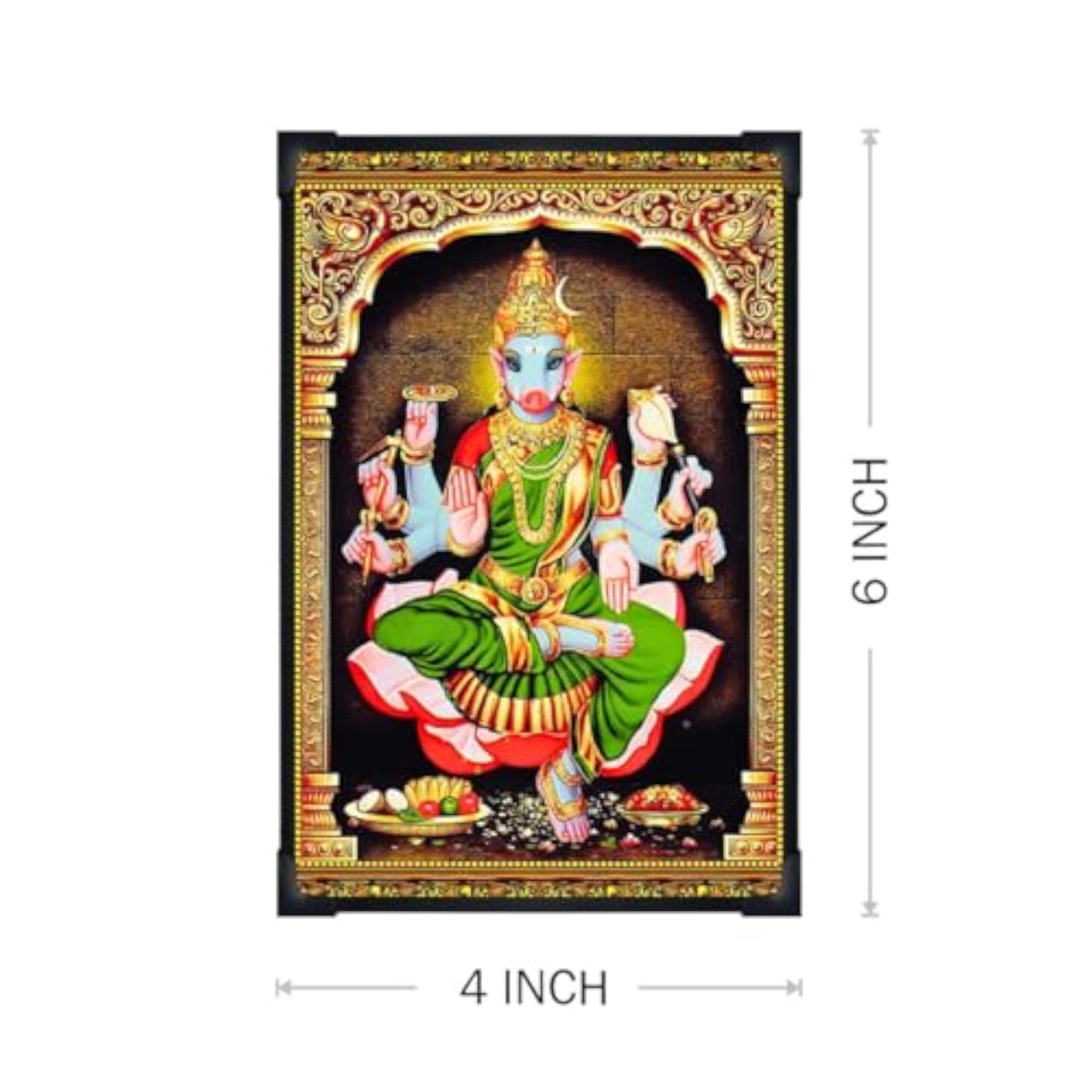 Varahi Devi Photo Frame with Wall Hanger - Small Size (6 x 8 Inch)