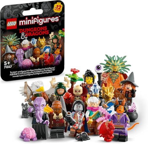 LEGO 71047 Dungeons & Dragons Collectible Minifigures - 1 Random Mystery Pack (12 Characters Total to Collect)