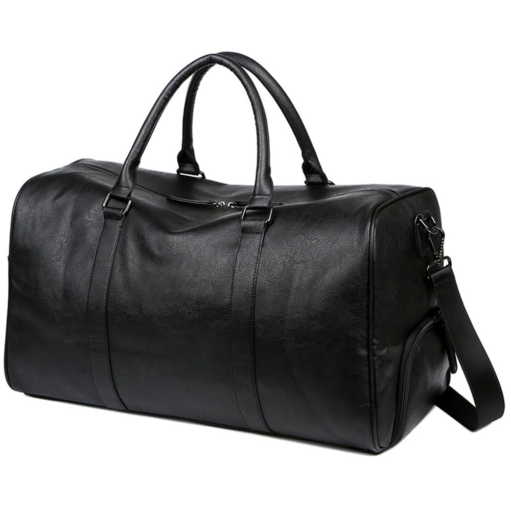 Borsa da Palestra per Donna Uomo Borsa da viaggio for fitness a tracolla in pelle uomo Fine Settimana