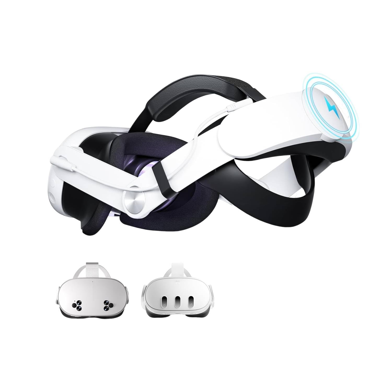 Head Strap with Battery for Meta Quest 3S/Quest 3, Built-in