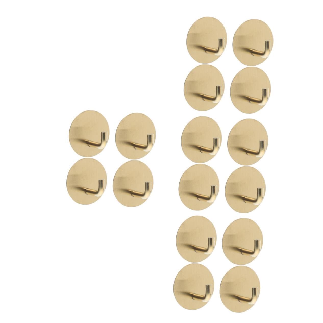jojofuny Gancho De Acero Inoxidable Gancho Para Colgar En La Puerta Percheros Adhesivos Ganchos De Baño Ganchos De Ducha Para Toallas Toallero Adhesivo Golden 4 Piezas X 4