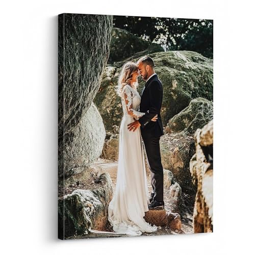 P&L ART. Personalized Custom Canvas Prints: Photo On Canvas Transform Your Photos into Stunning Framed Wall Art Digitally Printed Photo To Canvas Ideal for Home Decor Gifts Keepsakes Framed 16X20