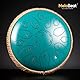 MeloBeat Zungentrommel 12 Zoll 15 Töne - Professionelles Steel Tongue Drum Handpan Set in D Dur inkl. Zungentrommel Liederbuch, Schlagzeug Sticks und Trommel Tragetasche (Grün)