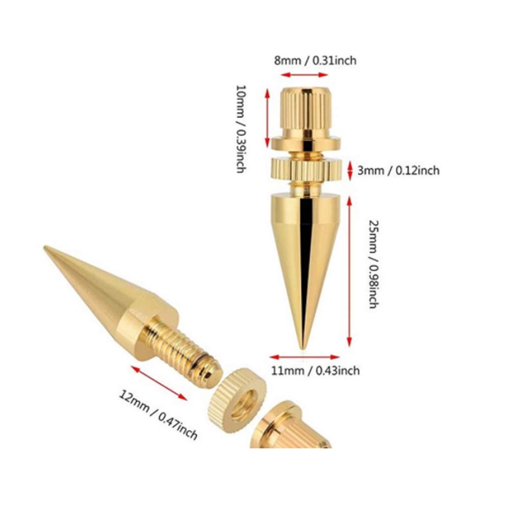 Tiamu 6 X 36MM Copper Speaker Spikes Speaker Stands, Amplifier
