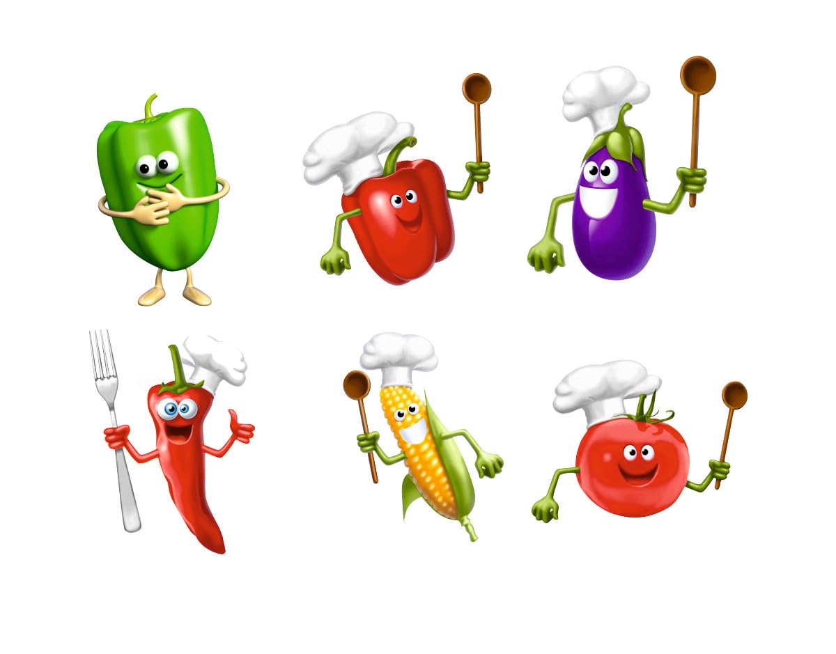 Sticker Studio PVC Vinyl Kitchen Organic Fresh Vegetable Wall Art Decal | Multicolor Sticker for Kitchen, Hall & Living Room | Standard Size (Pack of 1)-image-36