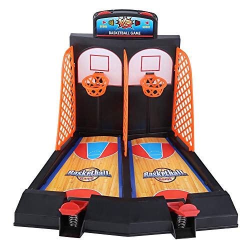 Basketball Game Educationabl Mini Basket Ball Double Finger Shooting Toy Set Funny Pinball Interactive Board Game for Kids Family