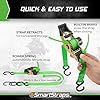 SMARTSTRAPS Retractable Ratchet Tie Down Straps (4 PK) 1,500lb Break Strength, 500lb Safe Work Load, Standard Duty, Secure and Haul ATVs, Lawn Tractors, Cargo, Boxes and Other Small Equipment #4