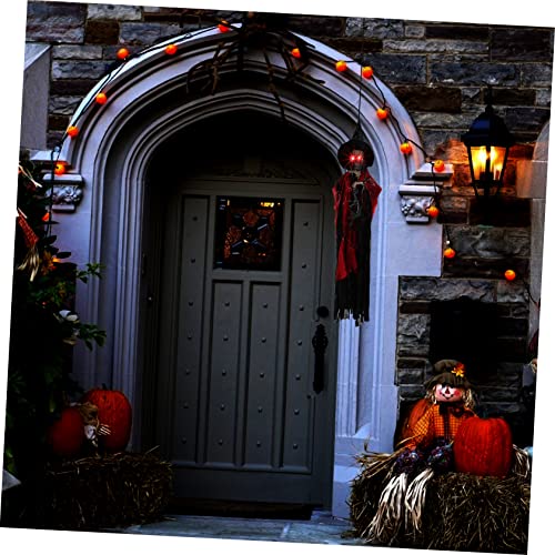 2 Crânes Sonores Halloween avec Grosse Chaîne RLKHXBS Déco Suspendue