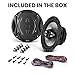 BOSS Audio Systems NX654 Onyx Series 6.5 Inch Car Door Speakers - 400 Watts (per pair), Coaxial, 4 Way, Full Range, 4 Ohms, Sold in Pairs, Bocinas Para Carro