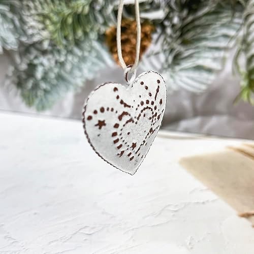 Miniatura 6 de 9 piezas de estrella de metal, árbol de metal, corazón de metal, estrella de granero para decoración del hogar, decoración de pared colgante para