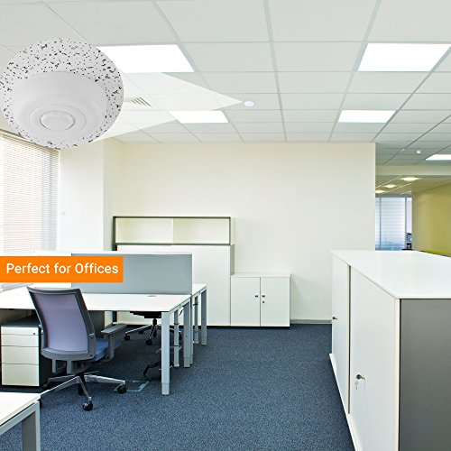 Image of Enerlites MPC-52V PIR Ceiling Sensor, Ceiling Occupancy Sensor, Ceiling Light Sensor, Occupancy Sensor, Commercial Grade 360 Degree FOV, 800 Sq. Ft Coverage, 120-277VAC, White