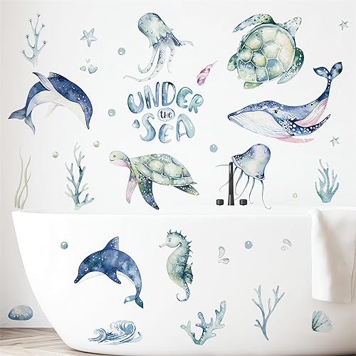 Vinilos Decorativos Animales Marinos sacinora 74.5x45 cm