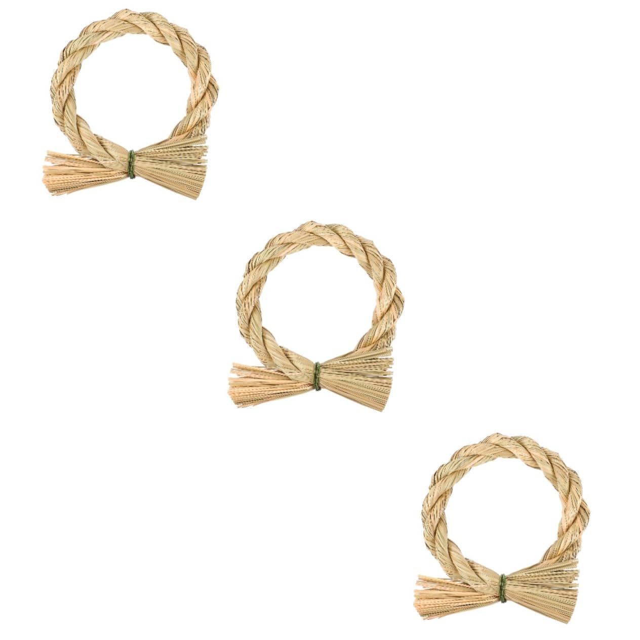 Amosfun 3stücke Dekorativer Strokring Kranz Für DIY Wandgestaltung Umweltfreundlicher Wreath Adornment Für Feste Und Besondere Anlässe