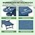LOUNZY Folding Adjustable Adirondack Chair with Retractable Ottoman, HDPE Recliner Adirondack Chair with Cup Holder for Deck Lawn Fire Pit, Navy
