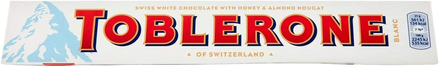 White Chocolate with Honey and Almond Nougat Pouch, 100 g
