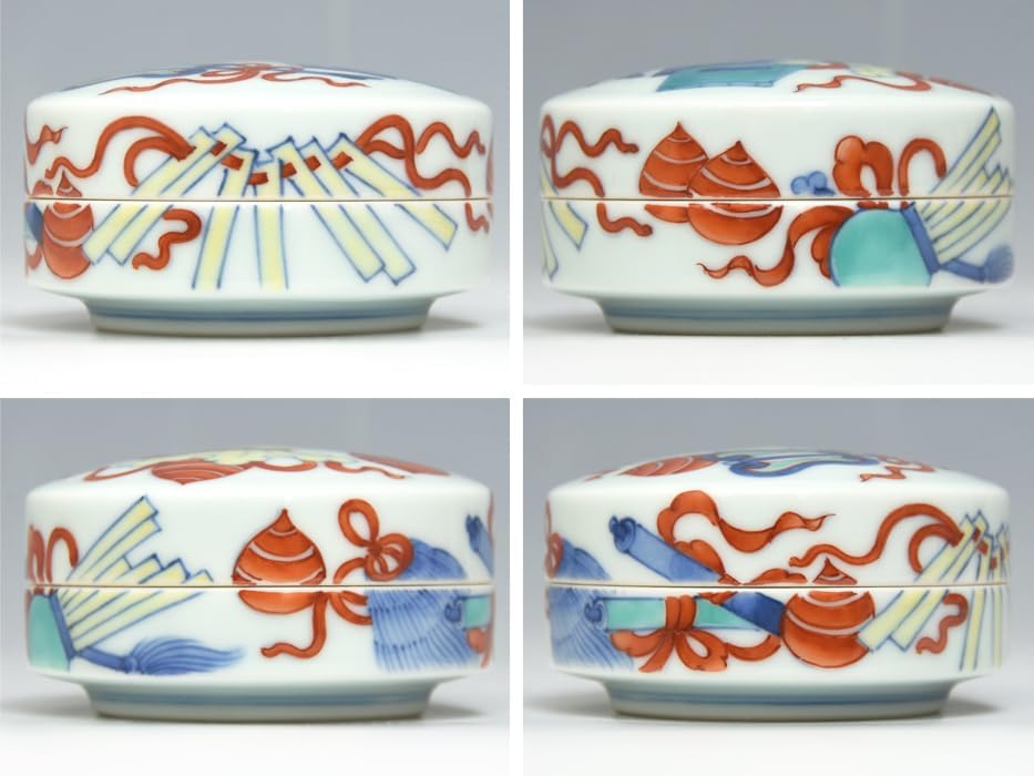 茶道具 木彫 桜 内金溜 香合 時代箱 V 8355