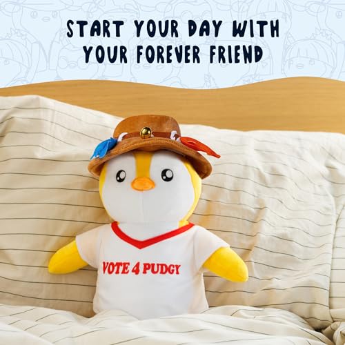 BANDAI Pudgy Penguins Vote 4 Outfit Huggable Plush Toy From Pudgy World, Huggable Plush Vote 4 Pudgy - Image 4