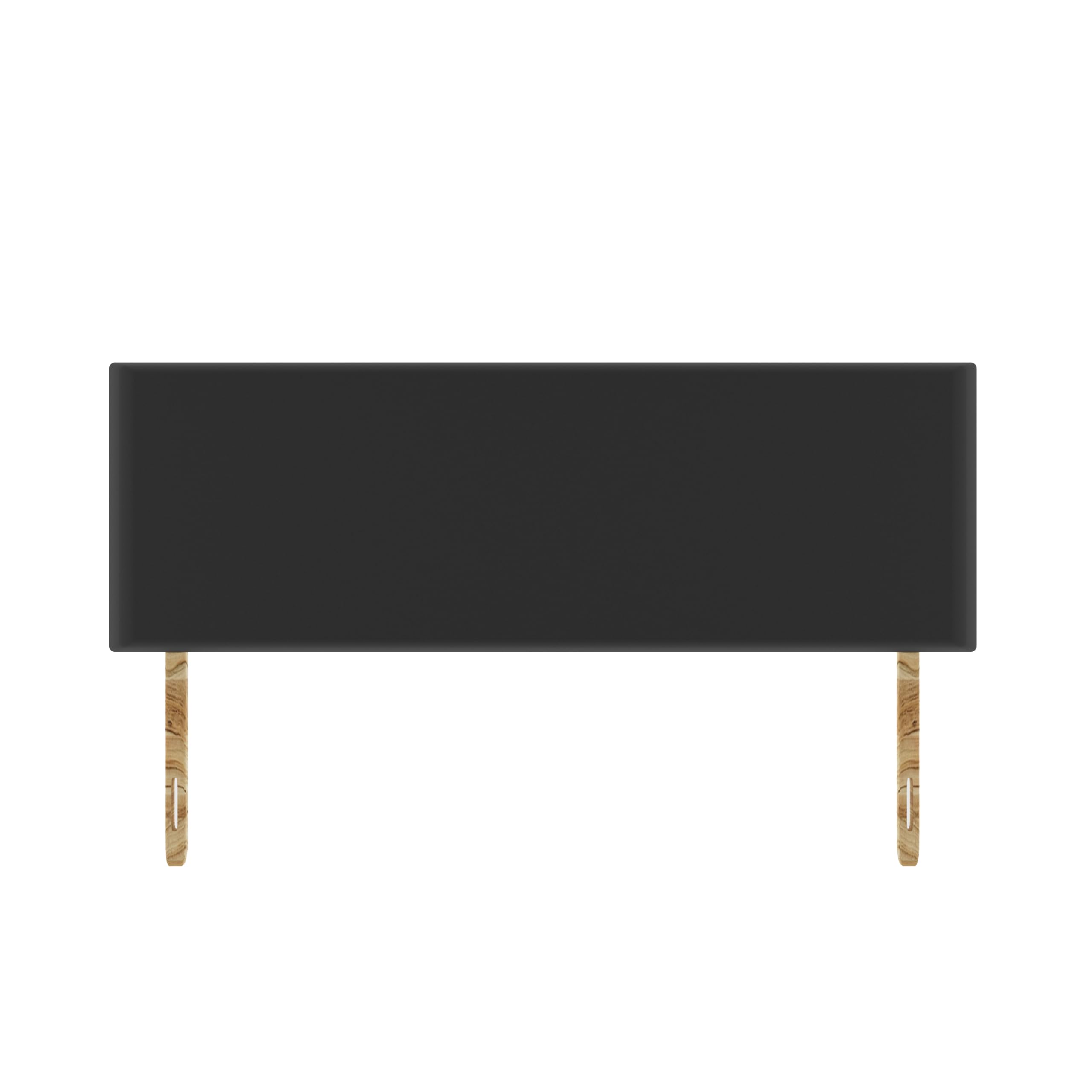 SANA SLEEP Plain Naples Suede HeadBoard - Luxury 20" Upholstered Design for Divan Beds - Multiple Fabric Options for Bedroom and Hotel Furniture - 3FT Single - Black
