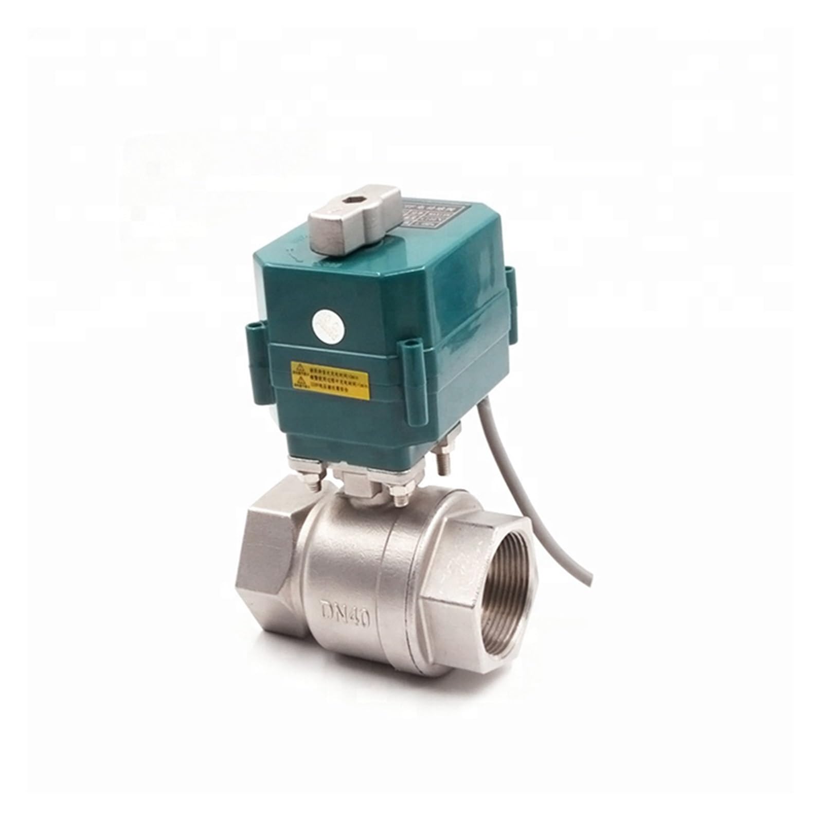 Válvula de bola, Válvula De Bola DN32 DN40 DN50 Eléctrica Industria Del Acero Inoxidable Motorizada Agua For Equipos Potable(1-1/4",BSP_85-265 VAC_CR01)