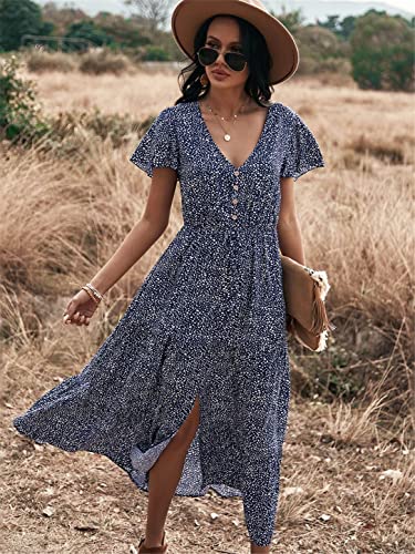 Robe d'été décontractée pour silhouette L, confort léger à volants - 7