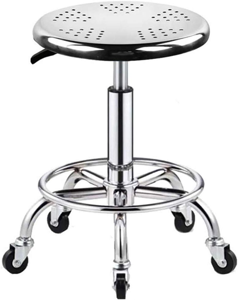 Shop stools with Wheels Heavy Duty 400lbs,Stainless Steel