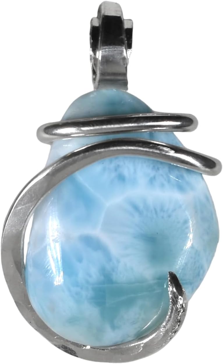 Larimar Pendant Necklace 925 Sterling Silver by Isabella Roth