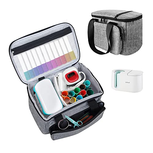 Boczif Carrying Case Compatible with Cricut Mug Press Machine Travel Tote Bag for Cricut Joy Accessories & Craft Pens and Tool Set Portable Storage Organizer with Multiple Pockets for Joy Machine