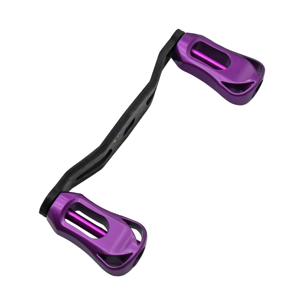 Fishing Reel Handle, Carbon Fiber Reel Replacement Parts Double Rocker Arm Handle for Baitcasting Reel