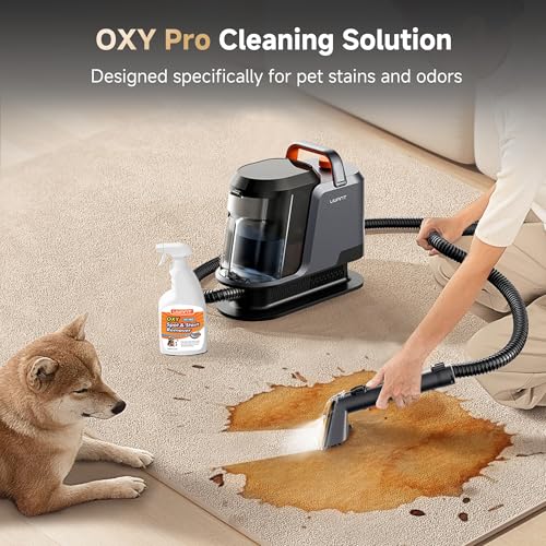 Image of Uwant Carpet Cleaner Machine with Steam&Hot&Cold Water System 18Kpa Powerful Suction Upholstery Cleaner Machine with Pet Pro Cleaner for Pets, Carpet Steam Cleaner Set of 1