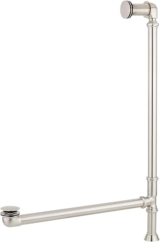 Miniatura 7 de Signature Hardware 473924 Raksha - Bañera independiente de cobre de 48 pulgadas con drenaje y desbordamiento integrados