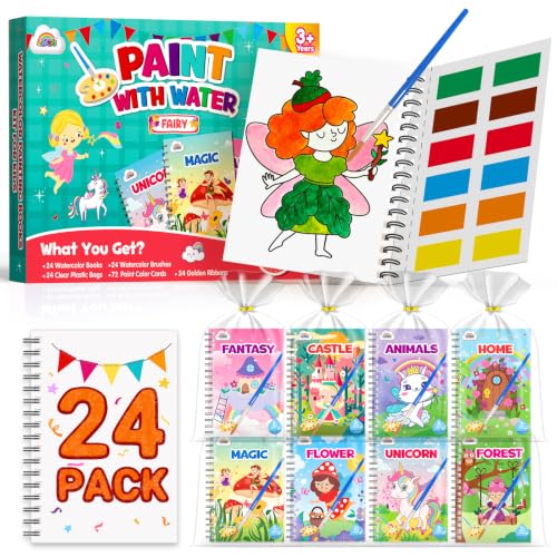 Image of ZMLM 24 Pack Fairy Coloring Books - Birthday Party Favors for Kids 4-8