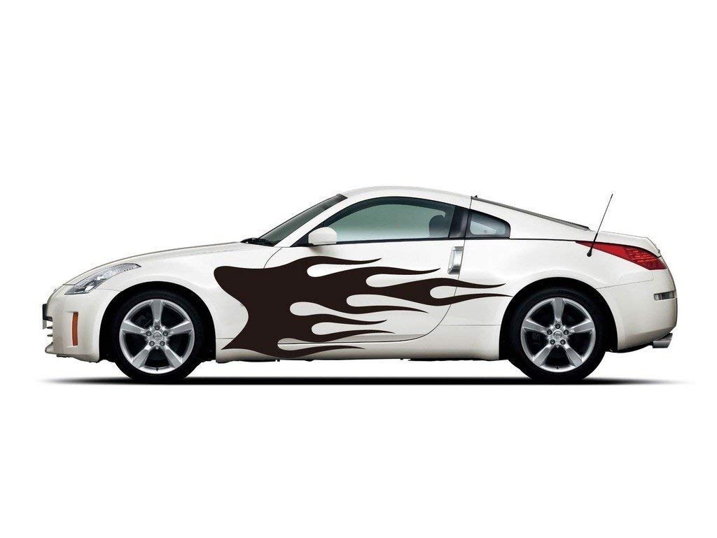 Strisce laterali Sport Tuning Decorazione astratta Logo ca. 180 cm B29 sinistra destra Set adesivo da parete adesivo da parete