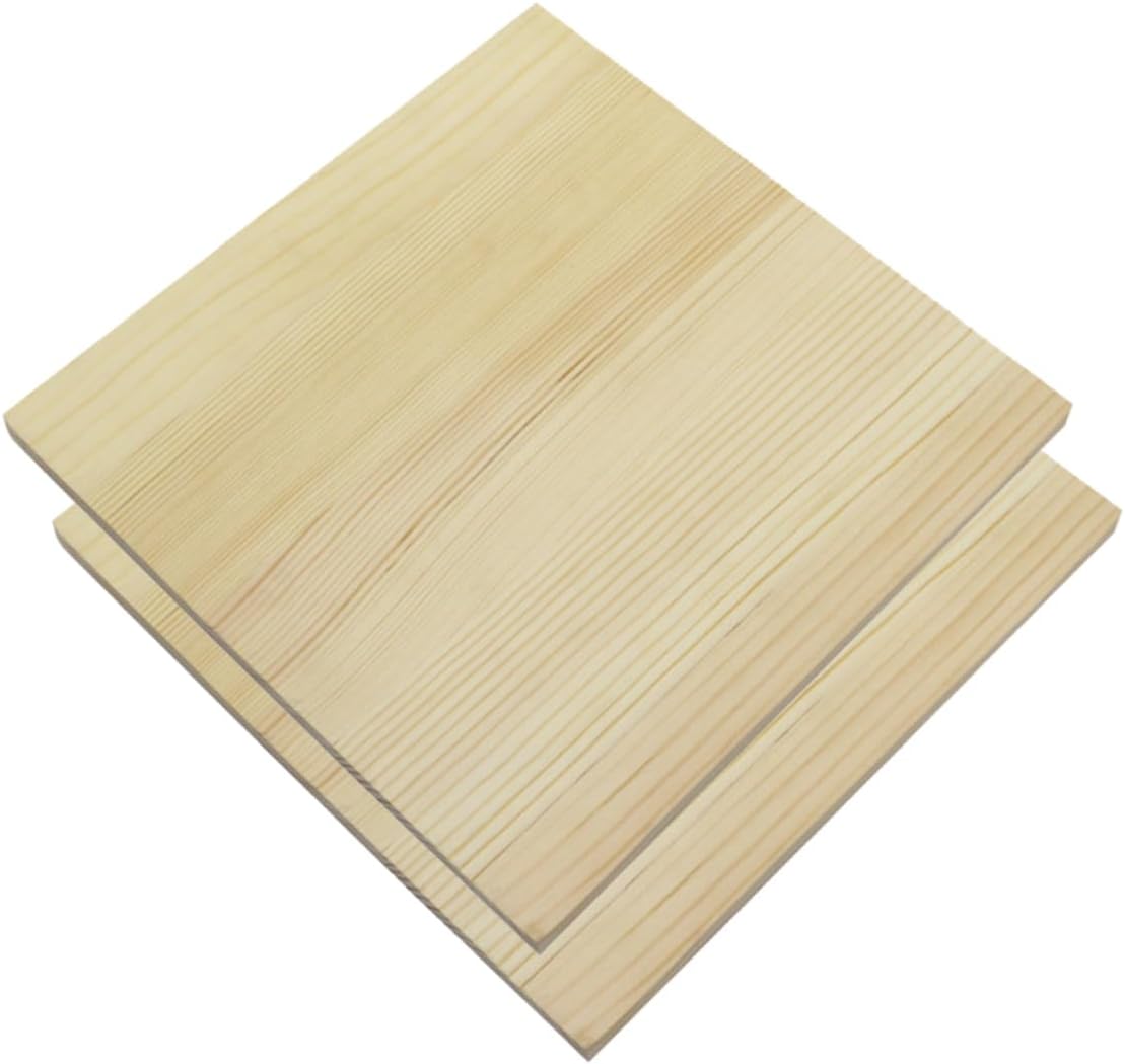 NUOBESTY 2pcs Natural Wood Sculpting Base for Projects Rustic Craft Worktable for Clay and Sculpture Unfinished Wooden Plank for Home Decoration and Creative Supplies