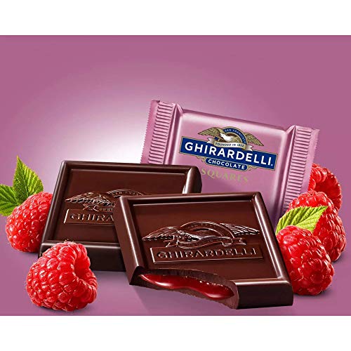GHIRARDELLI Dark Chocolate Raspberry Squares, 5.32 Oz Bag - Thumbnail 6