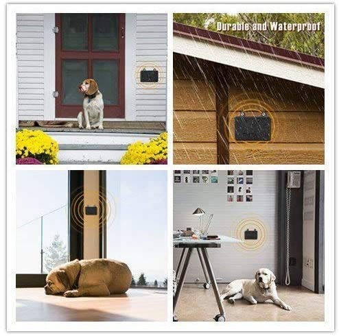 Uanax Sonic Barking Deterrents Control Device,Ultrasonic Dog Bark Deterrent,Mini Sonic Repellent 50 Ft Range,Ultrasound Silencer No Bark Training Control Device Security For Dogs Black 3.15×2×1.7(In) #TOP4