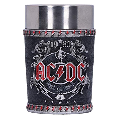 Nemesis Now Licenza Ufficiale Acdc Back In Black Shot Glass, 8,5 Cm