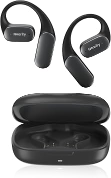 NEARITY MemPod Fit 2 Open Ear Bluetooth Headphones,Wireless Earbuds | ENC Noise Cancelling with HiFi4 DSP, Soft Silicone, Ergonomic Design, Extended Battery Life with Charging Case