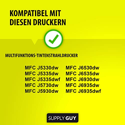 Supply Guy LC3219XL Druckerpatronen Schwarz kompatibel mit Brother LC3219 LC3217 Patronen passend für MFC-J5330DW MFC-J5730DW MFC-J6530DW MFC-J6930DW MFC-J6935DW Multipack 3 Tintenpatronen