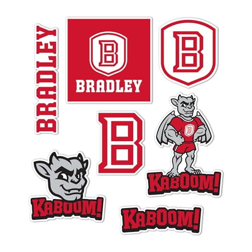 Desert Cactus Bradley University Sticker Braves BU Kaboom Vinyl Decals Laptop Water Bottle Car Scrapbook Sheet T2 (Type 2)