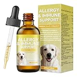 GuruAmi Skin & Coat Supplement, Cat and Dogs for Collagen Liquid Drops, Itch Relief for Dogs with Allergies,Dog Collagen Supplement,Dogs and Cats