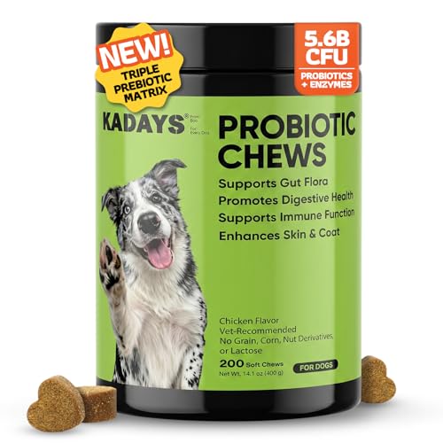 Probiotics for Dogs, Digestive Health & Gut Flora Balance, Diarrhea Relief