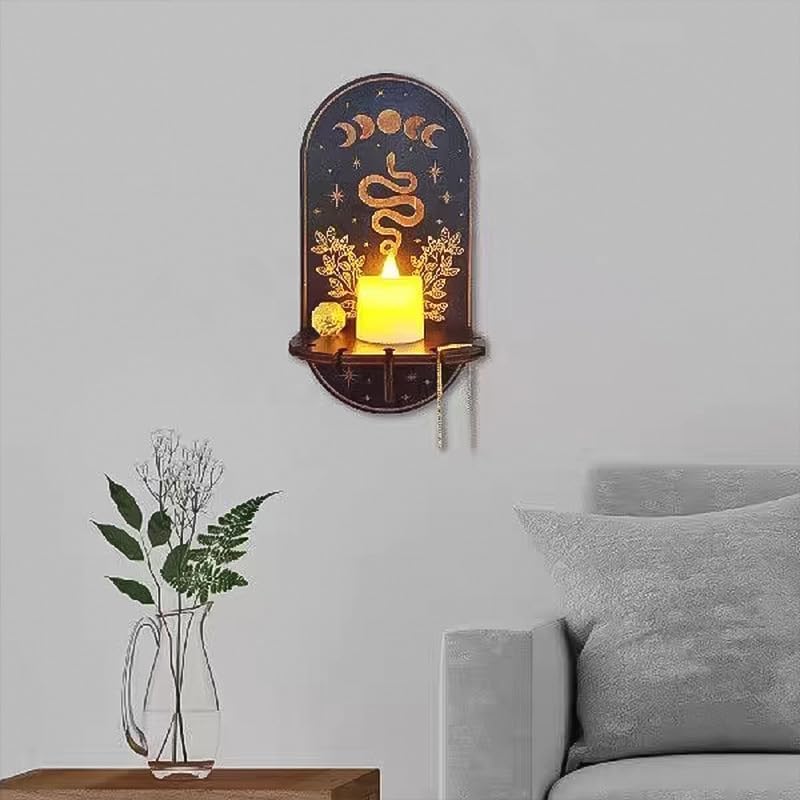 Miniatura 4 de Juego de 3 soportes de pared para colgar en la pared, molde de resina de silicona, molde de fundición epoxi para Halloween, para estante de pared,