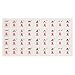 Yellow Mountain Imports Set of 180 American Mahjong Tile Decal Stickers - Made