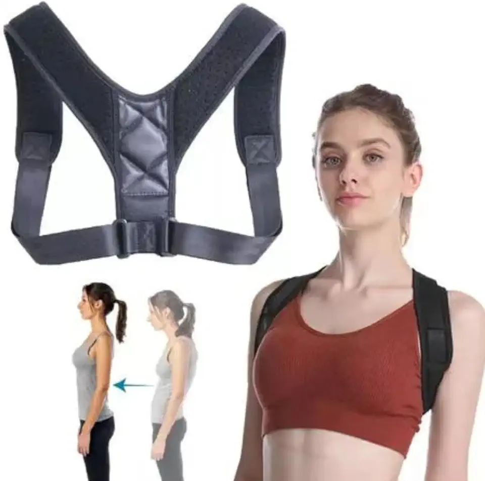 Colete Corretor Postural Ortopédico para Corrigir Postura e Coluna Masculino Feminino Ajustável